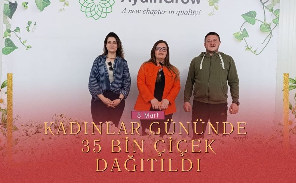 Simav’da Kadınlar Günü’nde 35 Bin Çiçek Dağıtıldı