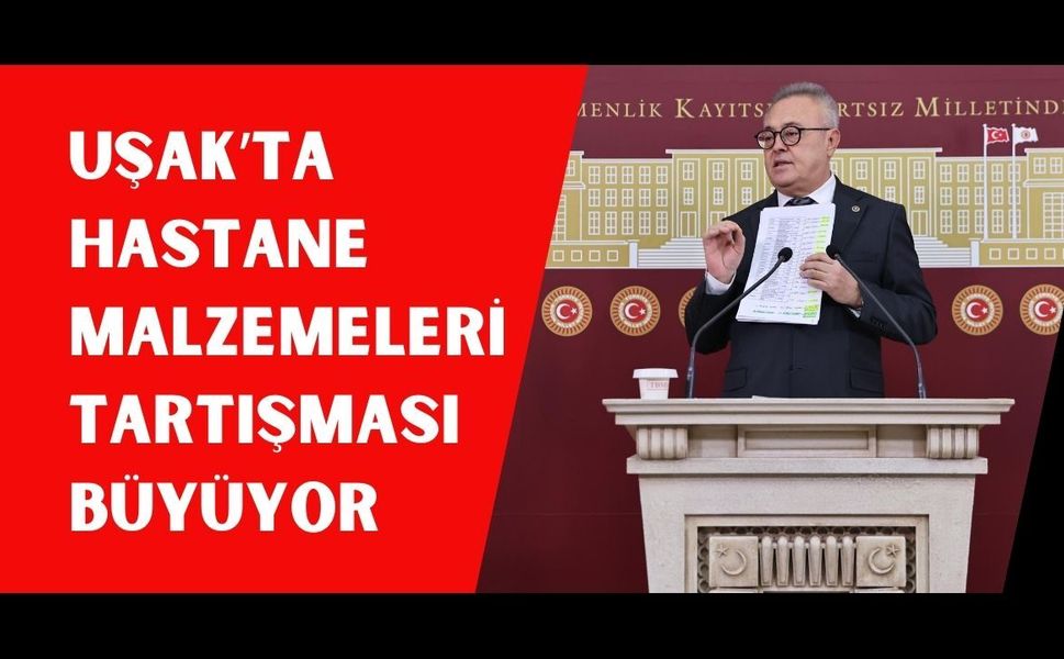 Uşak’ta Hastane Malzemeleri Tartışması Büyüyor