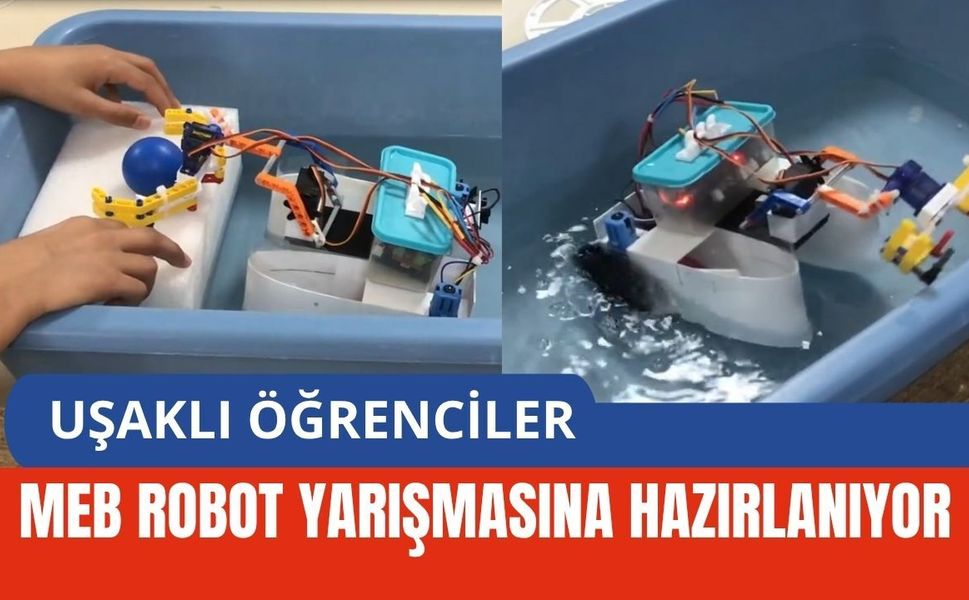 Uşaklı Öğrenciler MEB Robot Yarışmasına Hazırlanıyor