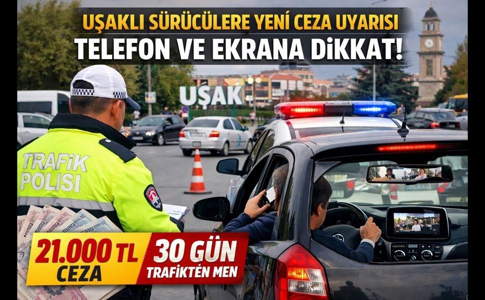 Sürücülere Yeni Ceza Uyarısı: Telefon ve Ekrana Dikkat