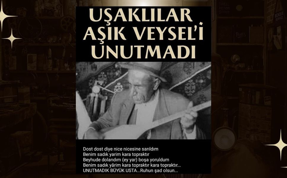Uşaklılar Aşık Veysel’i Unutmadı