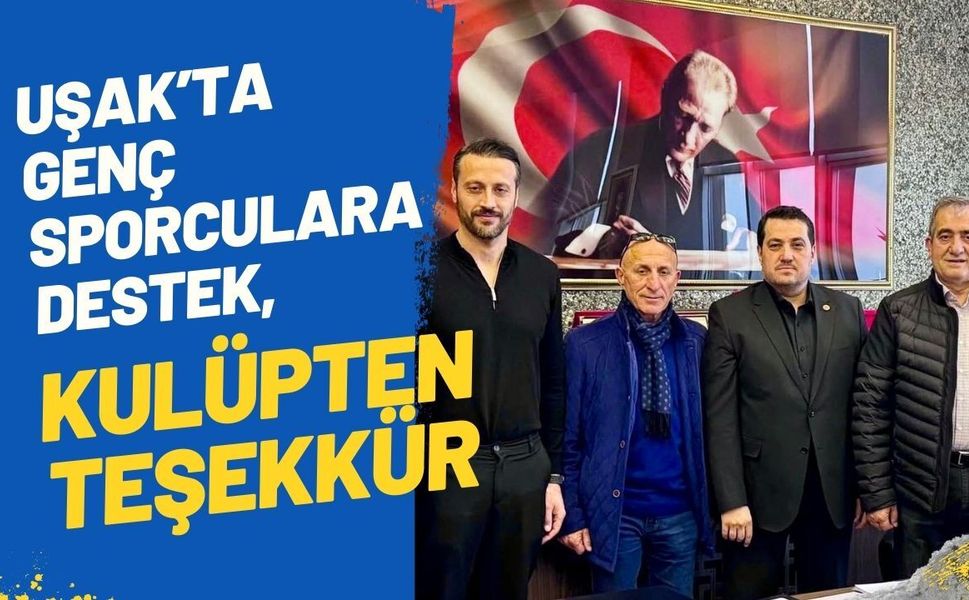 Uşak’ta Genç Sporculara Destek, Kulüpten Teşekkür