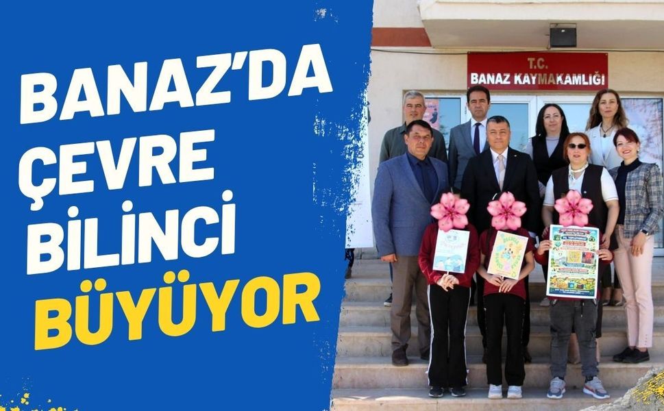 Banaz’da Çevre Bilinci Büyüyor: Öğrencilerden Kaymakamlığa Anlamlı Ziyaret