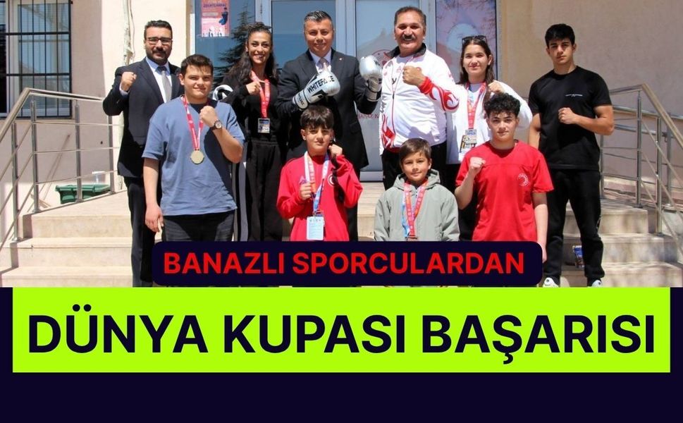 Banazlı Sporculardan Dünya Kupası Başarısı: Kaymakamlıkta Tebrik Ziyareti