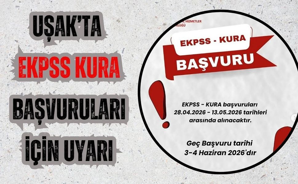 Uşak’ta EKPSS Kura Başvuruları İçin Uyarı: Kimler Başvurabilecek?