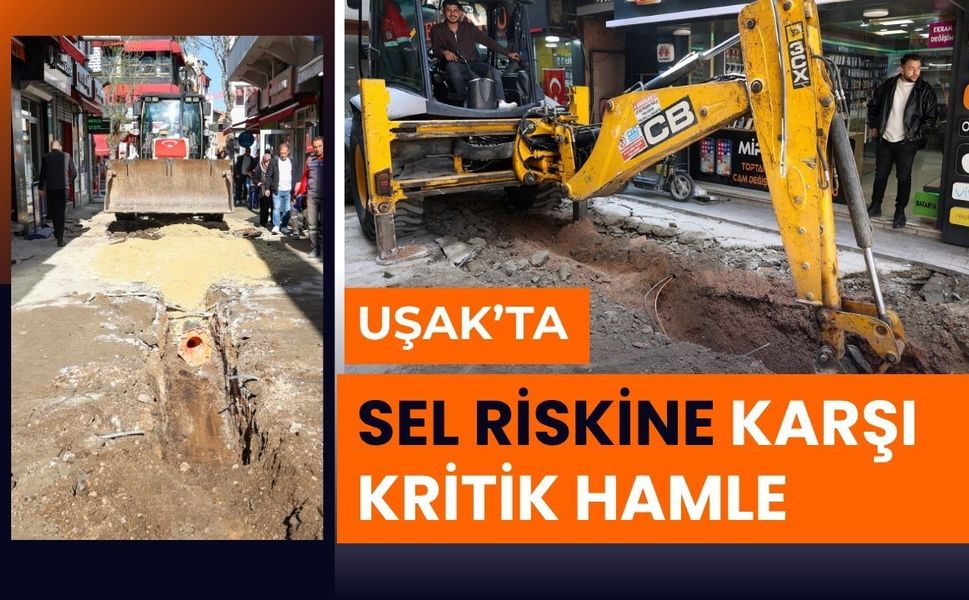 Uşak’ta Sel Riskine Karşı Kritik Hamle: Kurtuluş Mahallesi’nde Altyapı Güçlendiriliyor