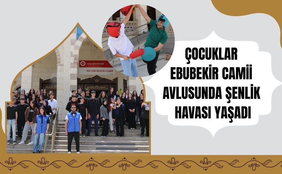 Çocuklar Ebubekir Camii Avlusunda Şenlik Havası Yaşadı