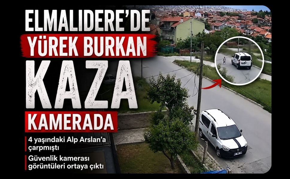 Elmalıdere’de Yürek Burkan Kaza Kamerada