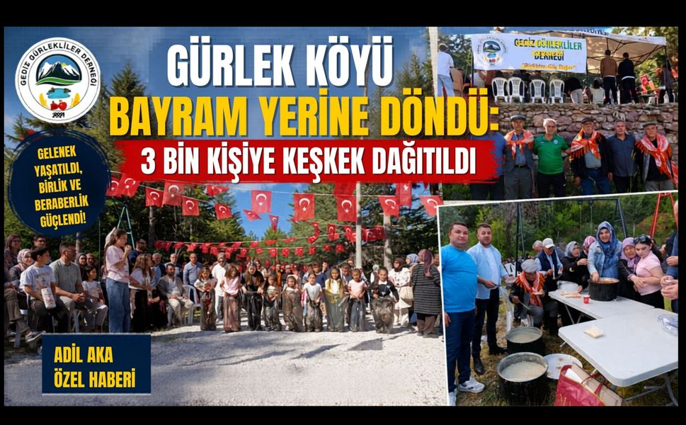 Gürlekliler Keşkek Şenliğinde Buluştu: 3 Bin Kişiye Keşkek İkram Edildi