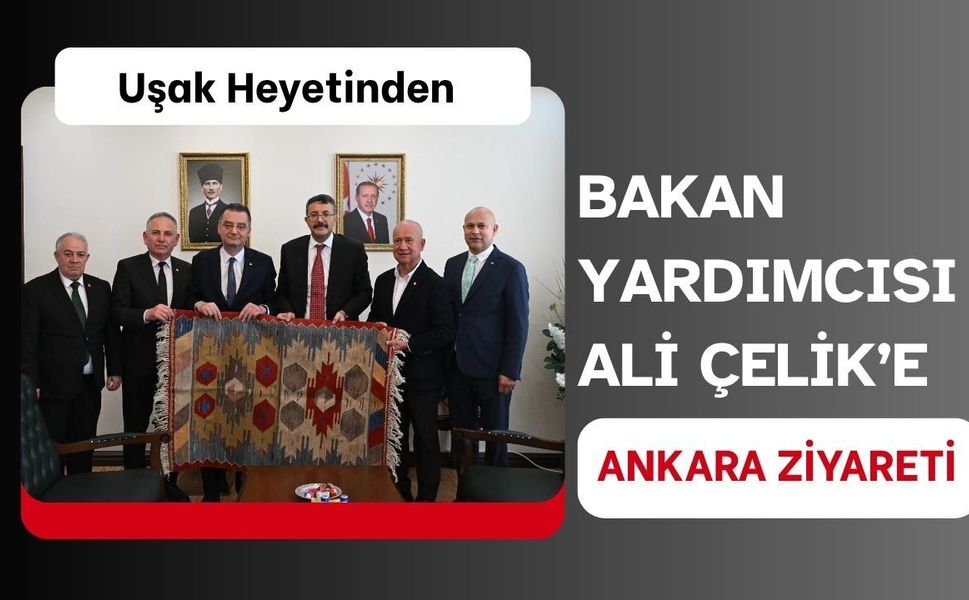 Uşak Heyetinden Bakan Yardımcısı Ali Çelik’e Ankara Ziyareti