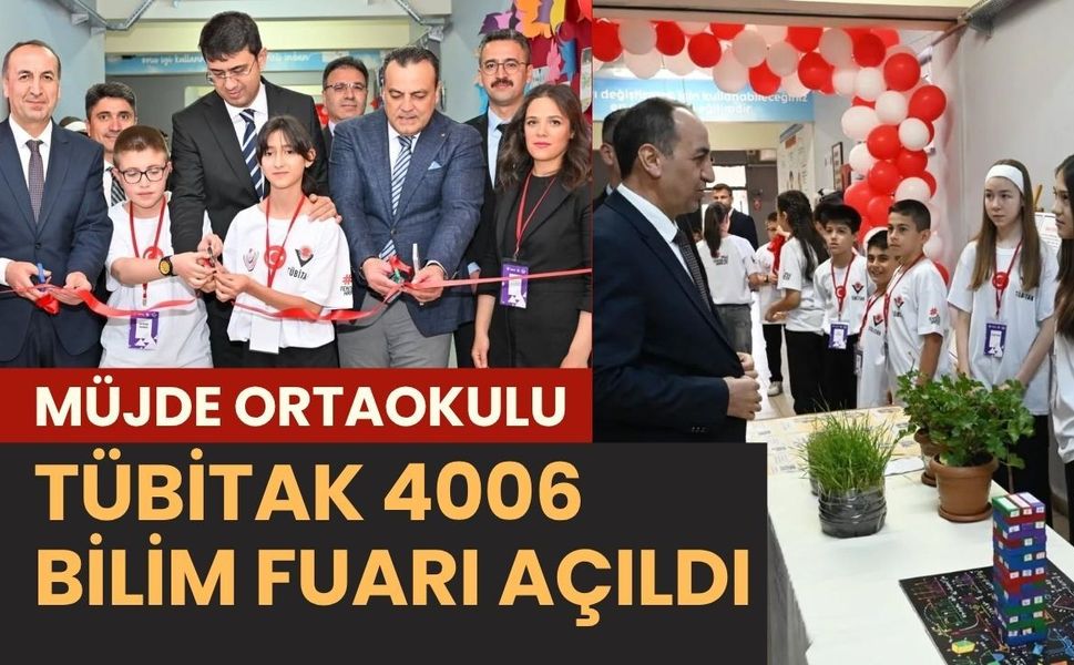 Uşak’ta Bilimle Büyüyen Nesil: Müjde Ortaokulu TÜBİTAK 4006 Bilim Fuarı Açıldı