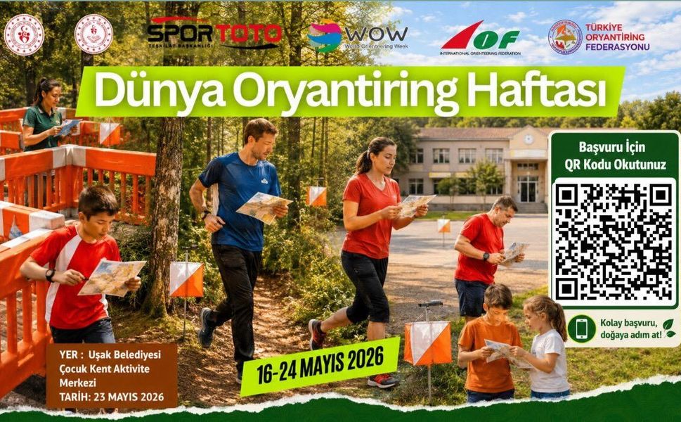 Uşak’ta Dünya Oryantiring Haftası Heyecanı Başlıyor