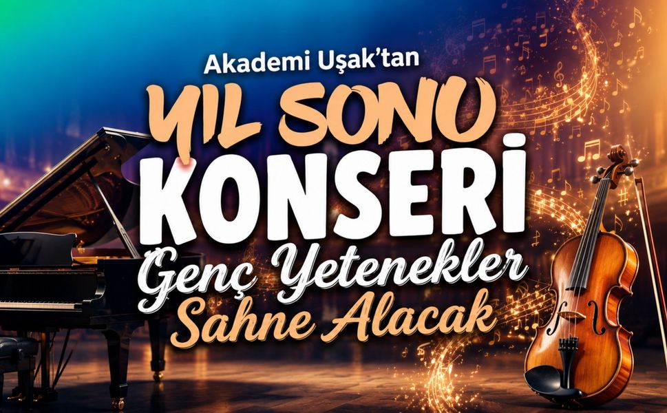 Akademi Uşak'tan Yıl Sonu Konseri, Genç Yetenekler Sahne Alacak