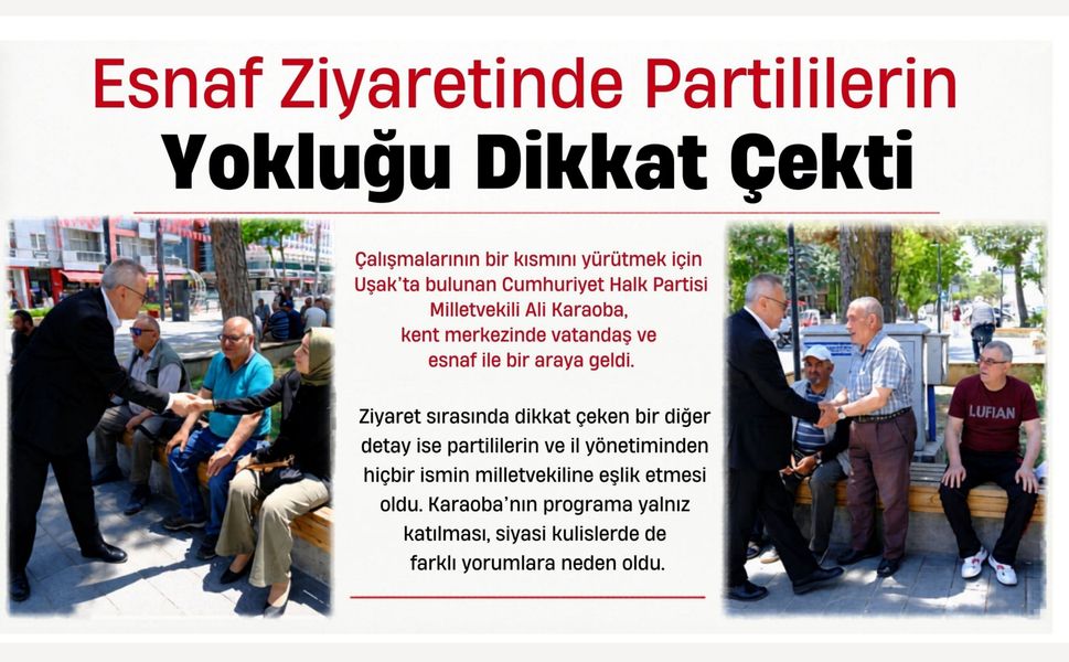 Ali Karaoba, Vatandaşlarla Buluştu, Dikkat Çeken Detay Gözlerden Kaçmadı