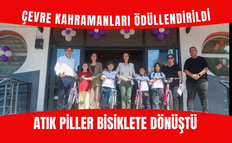 Çevre Kahramanları Ödüllendirildi, Atık Piller Bisiklete Dönüştü
