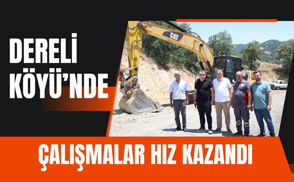 Dereli Köyü’nde Çalışmalar Hız Kazandı, Kaymakam Görmüş Sahada İncelemede Bulundu