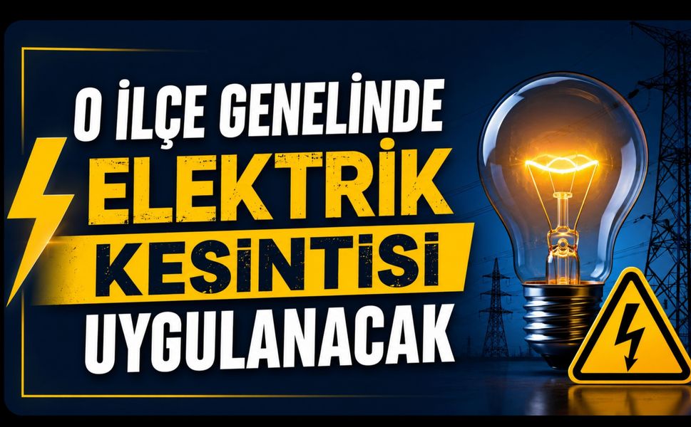 Gediz'de İlçe Genelinde Elektrik Kesintisi Uygulanacak