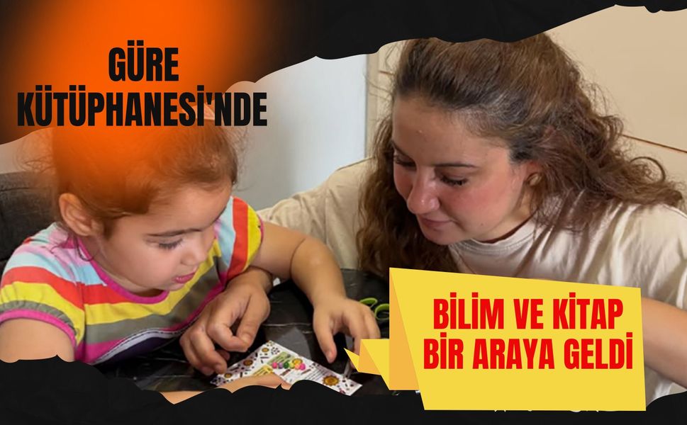 Güre Kütüphanesi'nde Bilim ve Kitap Bir Araya Geldi