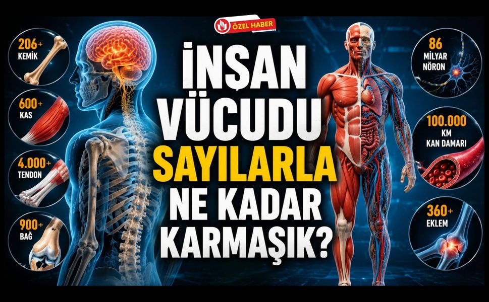 İnsan Vücudu Sayılarla Ne Kadar Karmaşık? Uşaklıları Hayran Bırakan Gerçekler