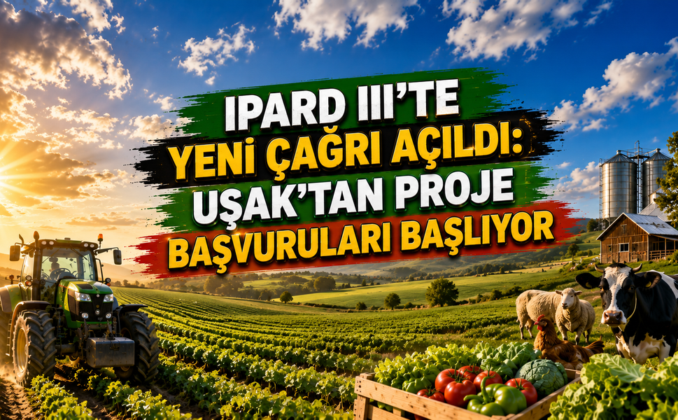 IPARD III’te Yeni Çağrı Açıldı: Uşak’tan Proje Başvuruları Başlıyor