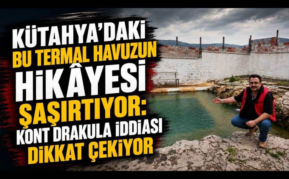Kütahya’daki Bu Termal Havuzun Hikâyesi Şaşırtıyor: Kont Drakula İddiası Dikkat Çekiyor