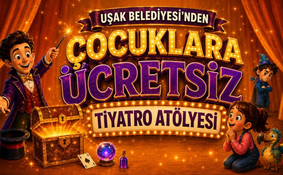 Uşak Belediyesi'nden Çocuklara Ücretsiz Tiyatro Atölyesi