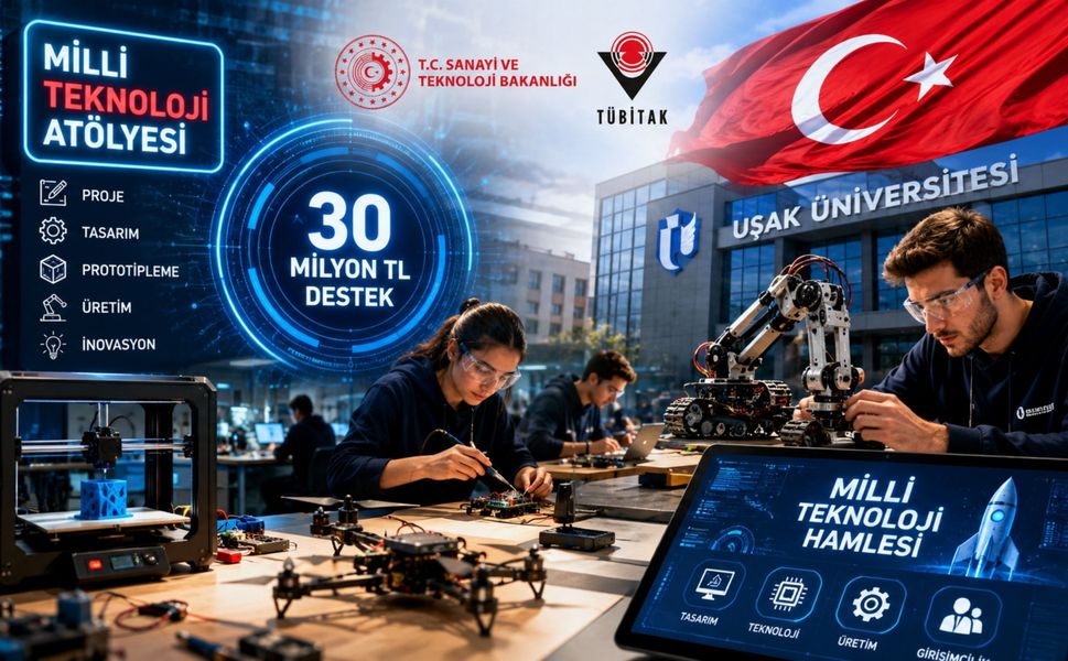 Uşak Üniversitesi’ne 30 Milyon TL’ye Milli Teknoloji Atölyesi Kuruluyor