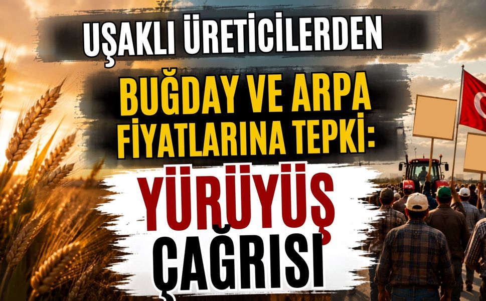 Uşaklı Üreticilerden Buğday ve Arpa Fiyatlarına Tepki, Yürüyüş Çağrısı