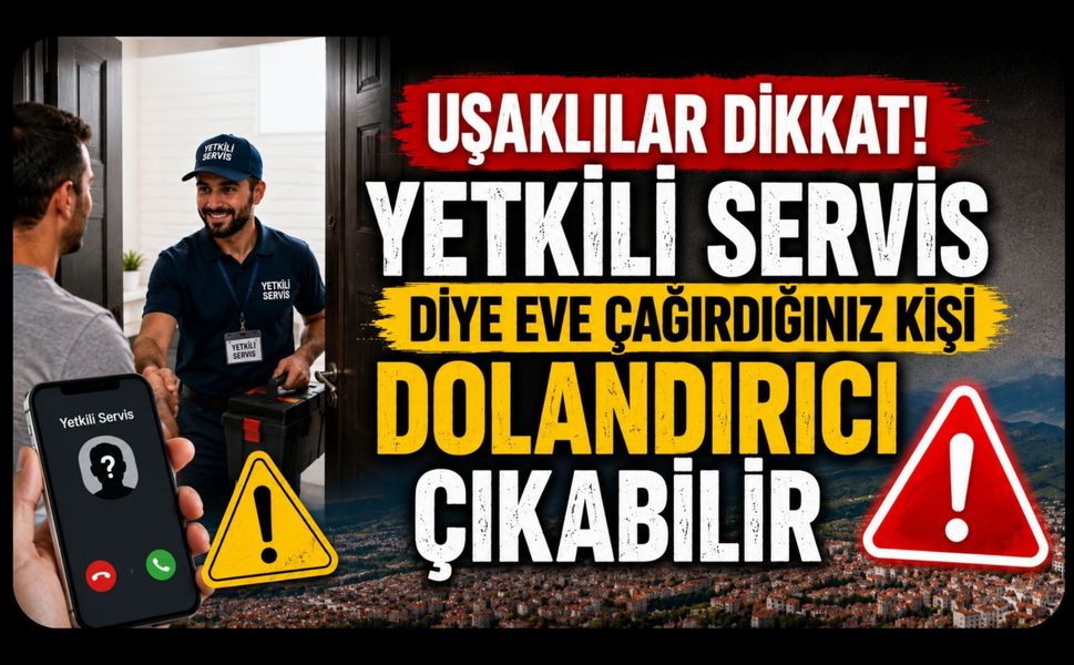 Uşaklılar Dikkat! Yetkili Servis Diye Eve Çağırdığınız Kişi Dolandırıcı Çıkabilir