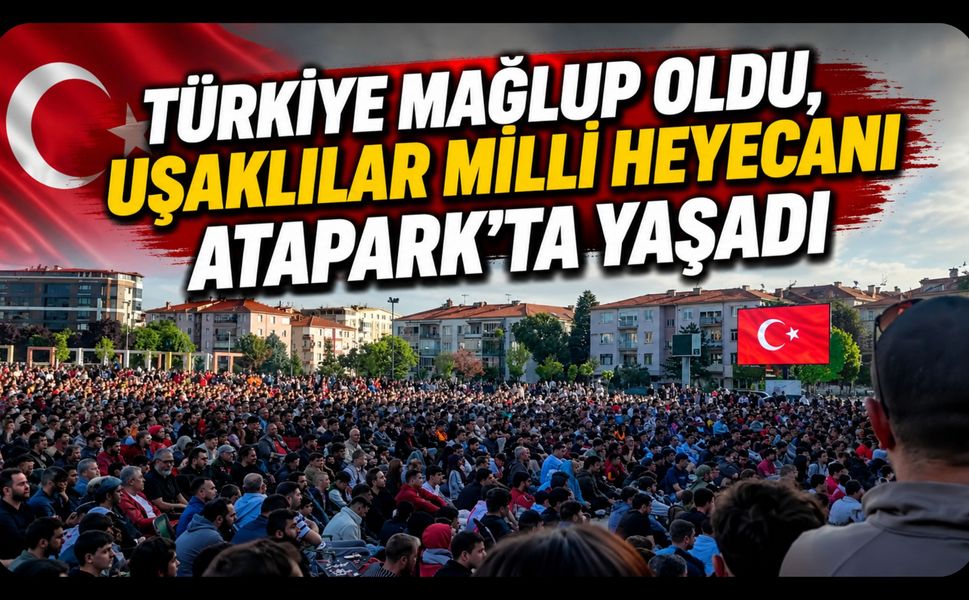 Türkiye Mağlup Oldu, Uşaklılar Milli Heyecanı Atapark'ta Yaşadı