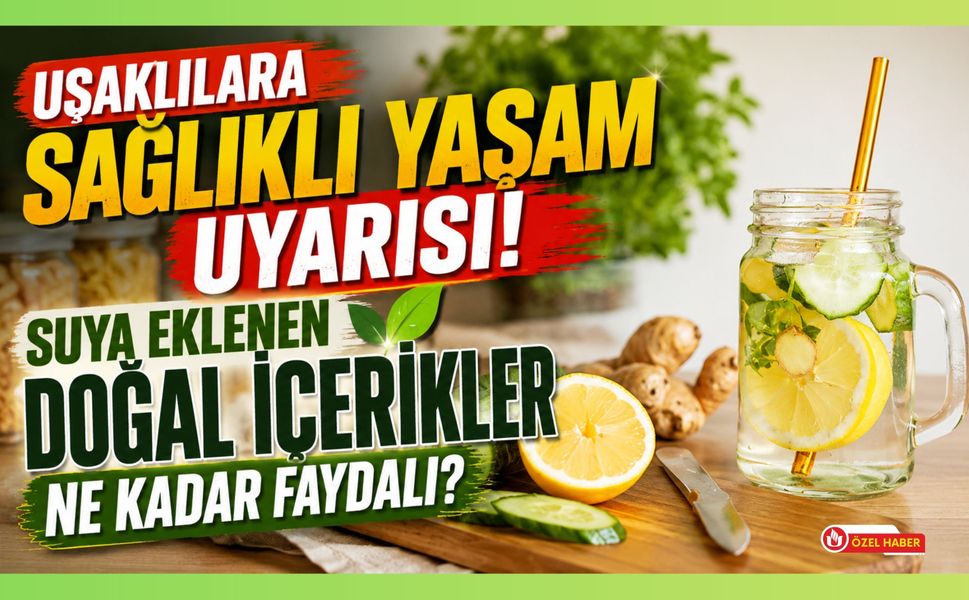 Uşaklılara Sağlıklı Yaşam Uyarısı, Suya Eklenen Doğal İçerikler Ne Kadar Faydalı?