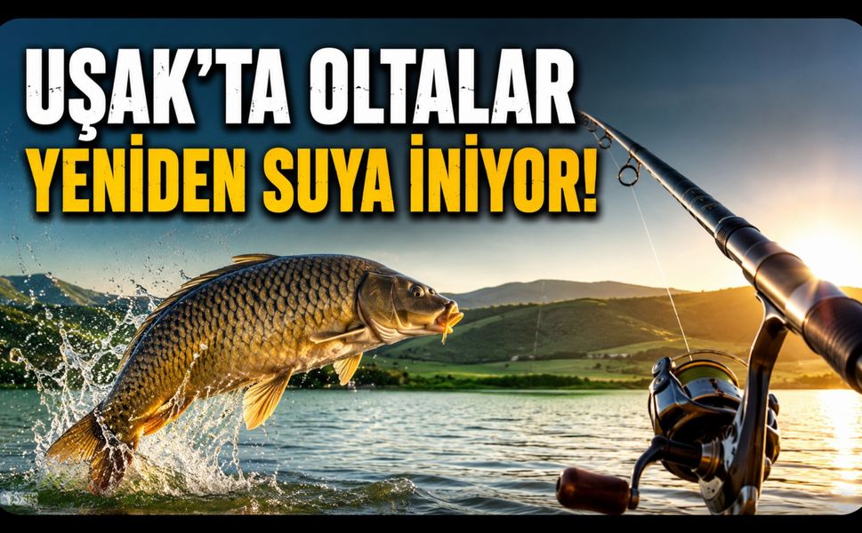 Uşak'ta Oltalar Yeniden Suya İniyor! Sazan Av Yasağı Sona Erdi