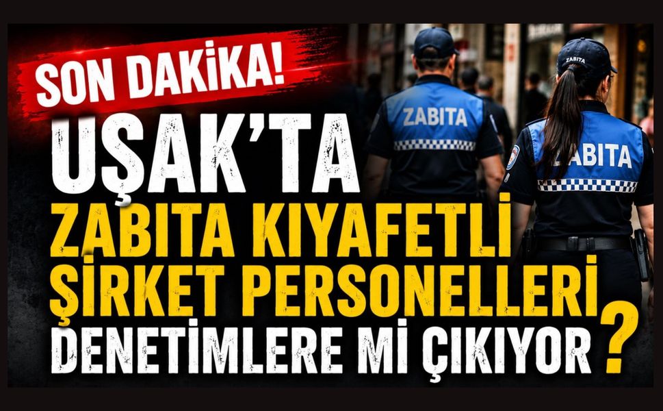 Uşak’ta Zabıta Kıyafetli Şirket Personelleri Denetimlere Mi Çıkıyor?