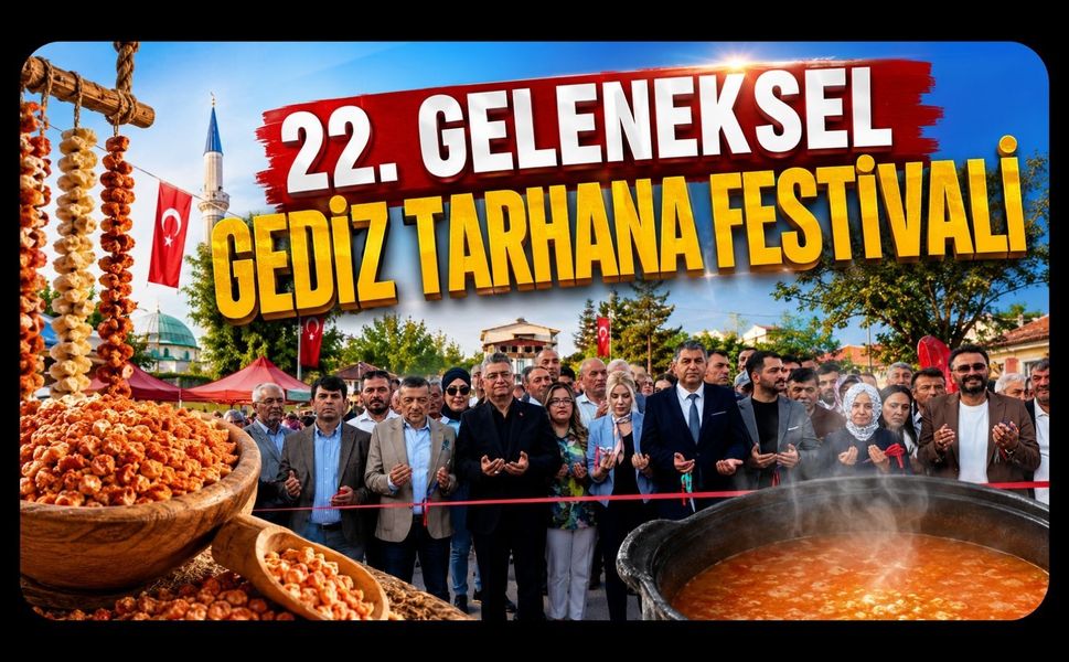 GEDİZ TARHANA FESTİVALİ COŞKULU BİR TÖRENLE AÇILDI