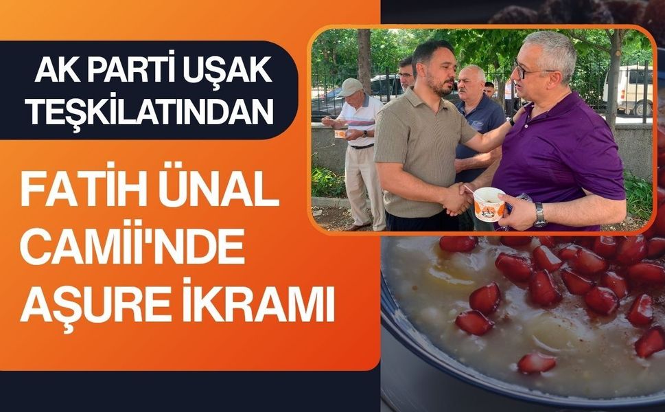 AK Parti Uşak, Fatih Ünal Camii'nde Aşure İkramı