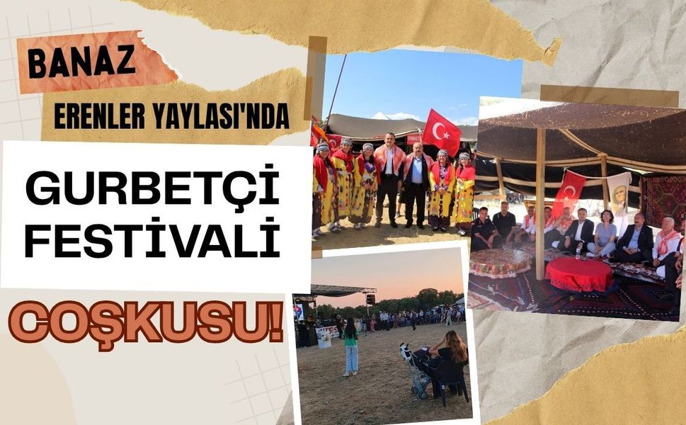 Banaz Erenler Yaylası'nda Gurbetçi Festivali Coşkusu! Protokol ve Gurbetçiler Aynı Çatıda Buluştu