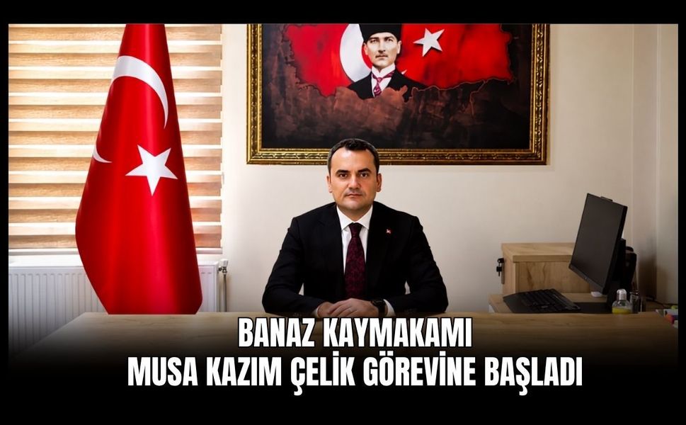 Banaz Kaymakamı Musa Kazım Çelik Görevine Başladı