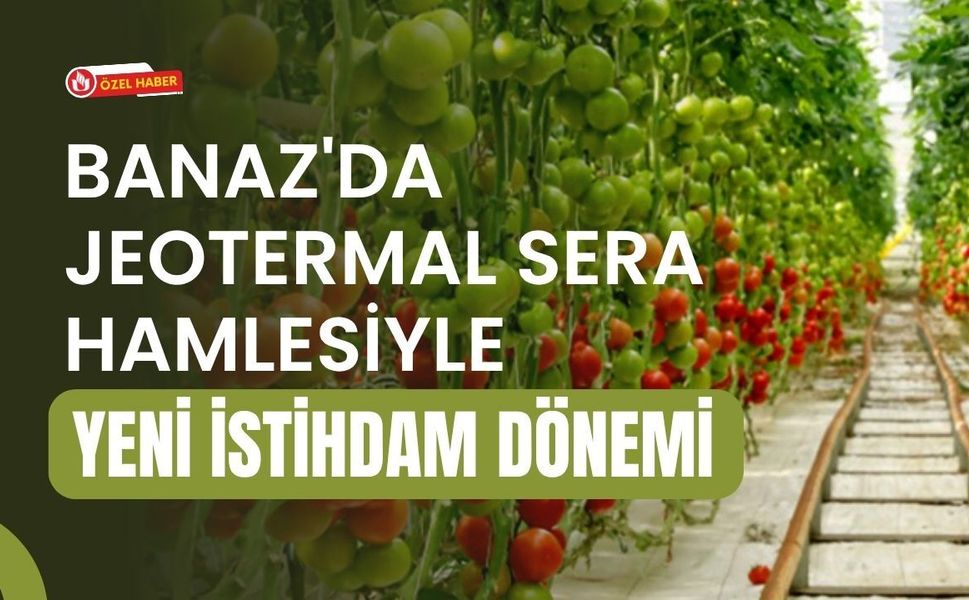 Banaz'da Jeotermal Sera Hamlesiyle Yeni İstihdam Dönemi