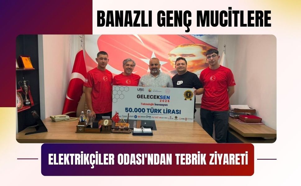 Genç Mucitlere Elektrikçiler Odası'ndan Tebrik Ziyareti