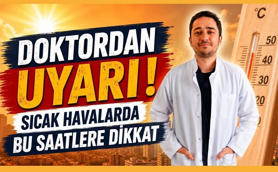Doktordan Uyarı, Sıcak Havalarda Bu Saatlere Dikkat