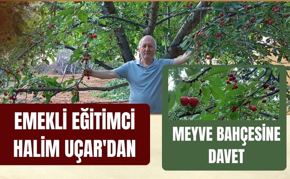 Emekli Eğitimci Halim Uçar'dan Meyve Bahçesine Davet