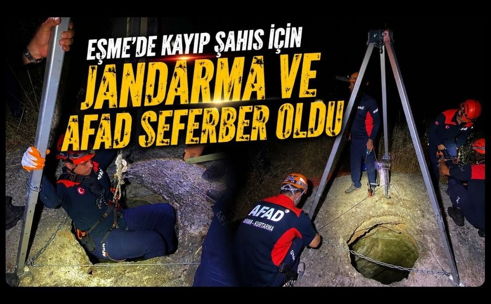 Eşme'de Kayıp Şahıs İçin Jandarma ve AFAD Seferber Oldu
