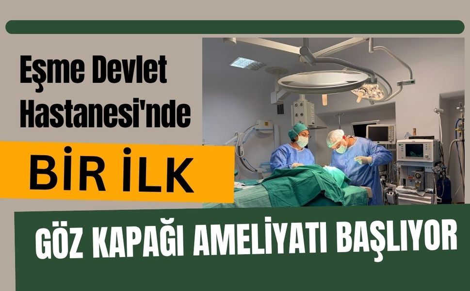 Devlet Hastanesi'nde Bir İlk, Göz Kapağı Ameliyatı Başlıyor