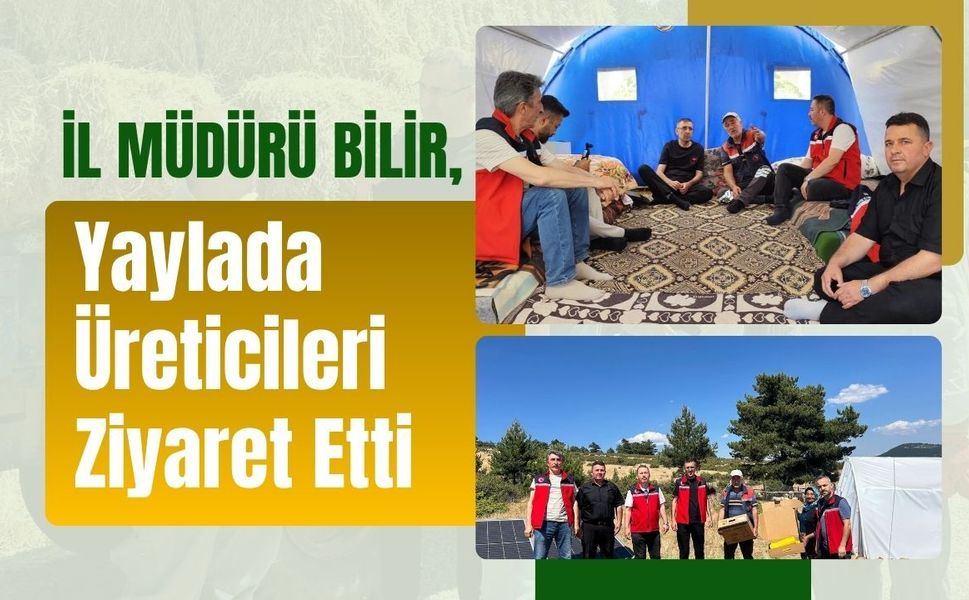 İl Müdürü Bilir, Yaylada Üreticileri Ziyaret Etti