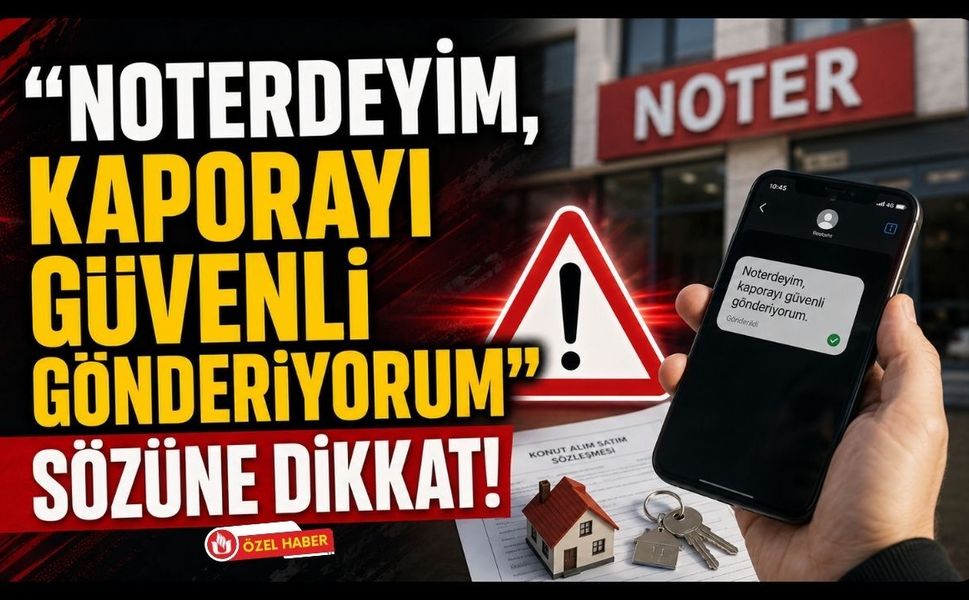 "Noterdeyim, Kaporayı Güvenli Gönderiyorum" Sözüne Dikkat!