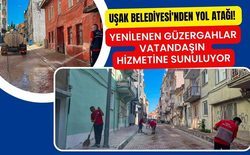 Uşak Belediyesi'nden Yol Atağı! Yenilenen Güzergahlar Vatandaşın Hizmetine Sunuluyor