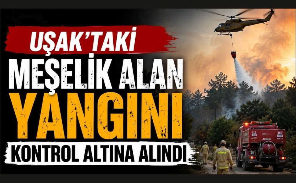 Uşak'taki Meşelik Alan Yangını Kontrol Altına Alındı