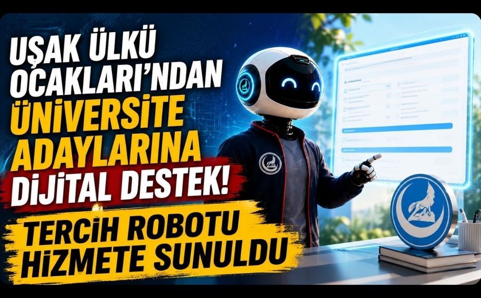 Uşak Ülkü Ocakları'ndan Üniversite Adaylarına Dijital Destek! Tercih Robotu Hizmete Sunuldu