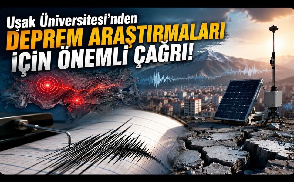 Uşak Üniversitesi'nden Deprem Araştırmaları İçin Önemli Çağrı!