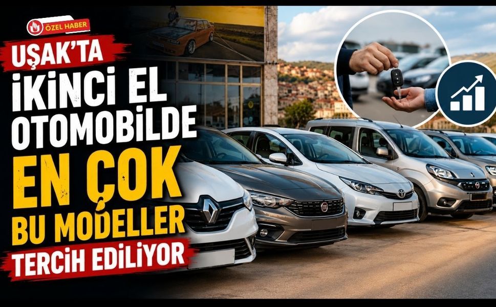 Uşak'ta İkinci El Otomobilde En Çok Bu Modeller Tercih Ediliyor